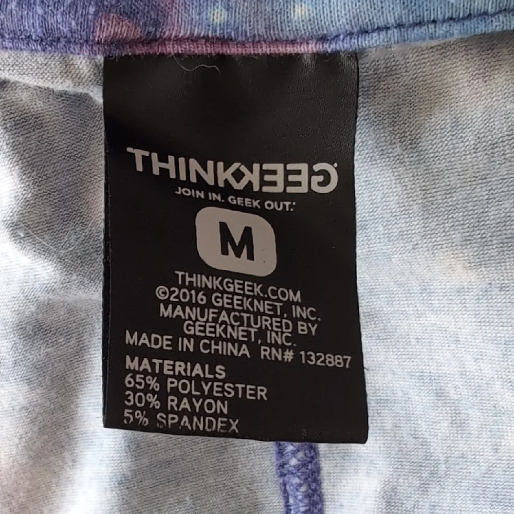 5 for $25 Blue and Purple Graphic Wrap Sweatshirt with 3/4 Sleeves - Picture 3 of 4